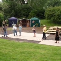 Midsummer Nights Dream outdoor rehearsal