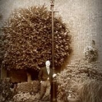 Gaslight photo with lamppost