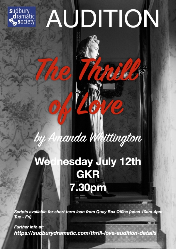 Thrill of Love Audition Poster